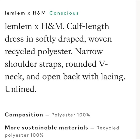 ⭕️ PRICE FIRM NEW Lemlem x H&M XXL Sustainable Eco Fashion Striped Midi Dress - Picture 6 of 13